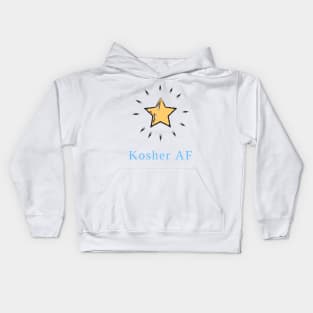 Kosher AF Funny Jewish Themed Kids Hoodie